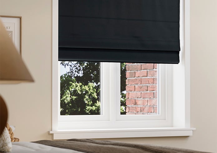 Astoria, Black Ink - Twist&Fit Roman Blind - Image 5
